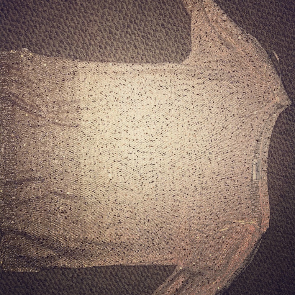 Cream and gold glittering sweater!